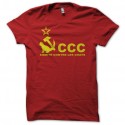 Shirt du Comité Contre les Chats CCC inspiré de les nuls rouge pour homme et femme