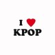 Shirt Kpop I love Kpop Music blanc pour homme et femme