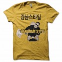 Shirt Gangnam Style WC Toilettes jaune pour homme et femme