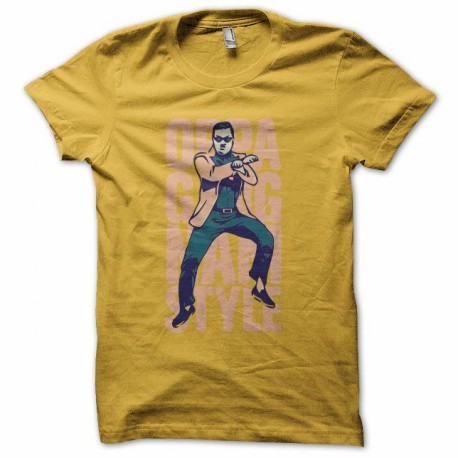 Shirt Gangnam Style OPPA Danceur jaune pour homme et femme