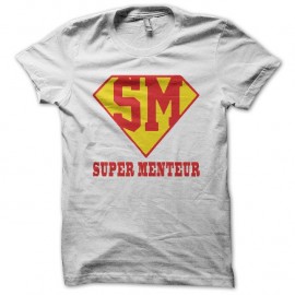 Shirt Supermenteur blanc pour homme et femme