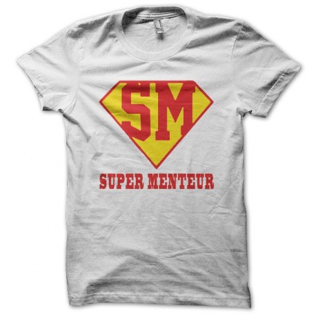 Shirt Supermenteur blanc pour homme et femme