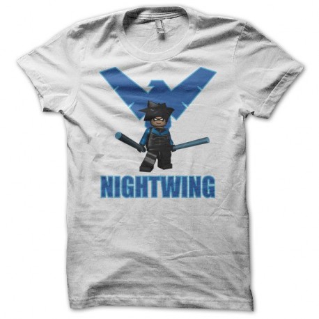 Shirt Nightwing blanc pour homme et femme