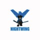 Shirt Nightwing blanc pour homme et femme