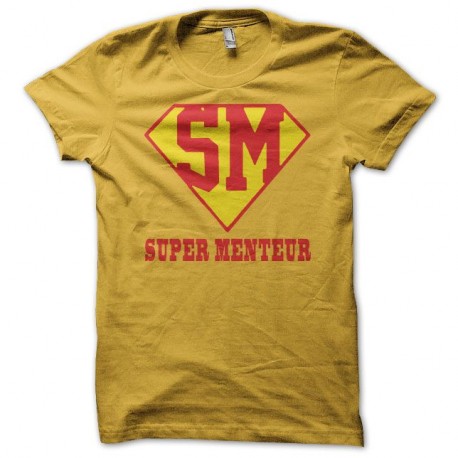 Shirt Supermenteur Super menteur jaune pour homme et femme