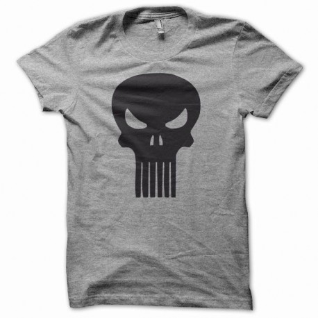 Shirt Punisher gris/noir pour homme et femme