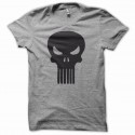 Shirt Punisher gris/noir pour homme et femme