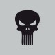 Shirt Punisher gris/noir pour homme et femme