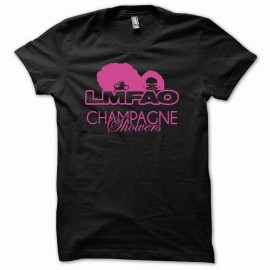 Shirt LMFAO Champagne shower noir pour homme et femme