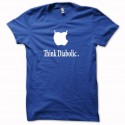 Shirt Apple think diabolic culte bleu pour homme et femme