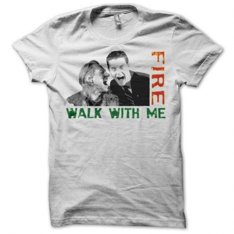 Shirt Twin Peaks Fire walk with me Bob & Cooper blanc pour homme et femme