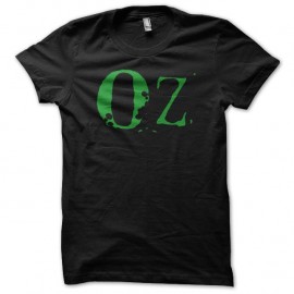 Shirt Oz logo vert sur noir pour homme et femme
