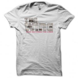 Shirt The Wire logo newspaper blanc pour homme et femme