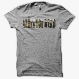 Shirt The Walking Dead titre zombie gris pour homme et femme