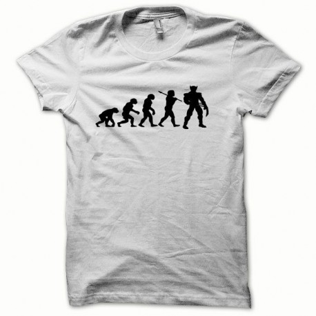Shirt Wolverine Evolution basic anime noir/blanc pour homme et femme