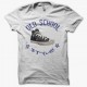 Shirt Converse All Star old school style bleu parodie sur blanc pour homme et femme