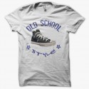 Shirt Converse All Star old school style bleu parodie sur blanc pour homme et femme