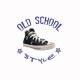 Shirt Converse All Star old school style bleu parodie sur blanc pour homme et femme