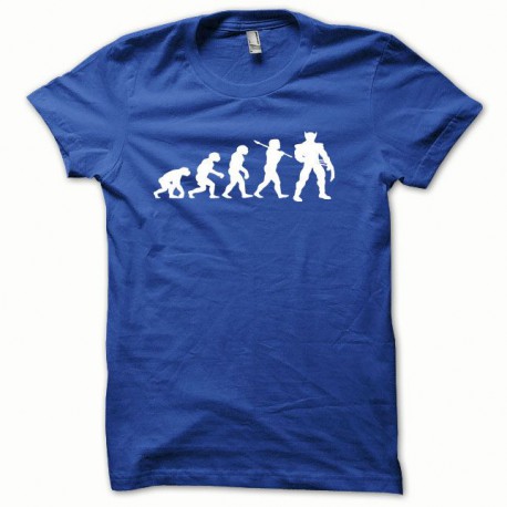 Shirt Wolverine Evolution version oceanic blanc/bleu royal pour homme et femme