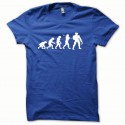 Shirt Wolverine Evolution version oceanic blanc/bleu royal pour homme et femme