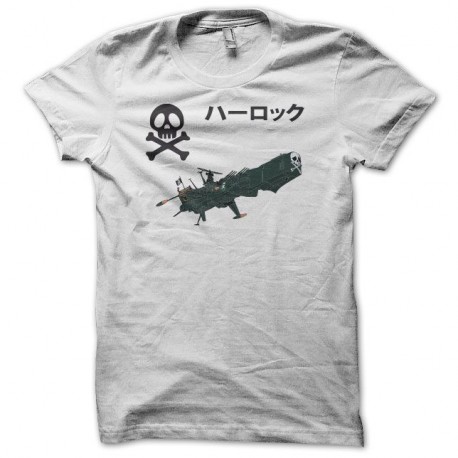Shirt manga Arcadia blanc pour homme et femme