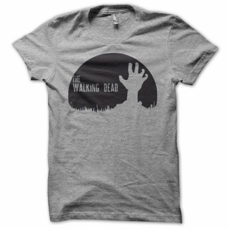 Shirt The Walking Dead tête de zombi gris pour homme et femme