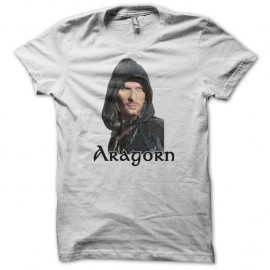 Shirt Aragorn seigneur des anneaux blanc pour homme et femme