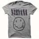 Shirt Nirvana gris pour homme et femme