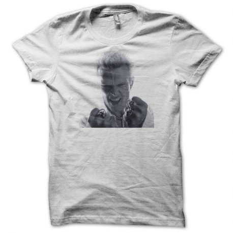 Shirt Billy Idol blanc pour homme et femme