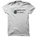 Shirt humour parodie mariage boulet prisonnier blanc pour homme et femme