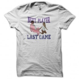 Shirt humour parodie mariage last game blanc pour homme et femme