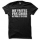 Shirt soyez cool avec moi ma femme est enceinte noir pour homme et femme