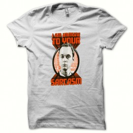 Shirt Sheldon Cooper version sarcastique blanc pour homme et femme