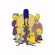 Shirt La famille Addams Simpsons blanc pour homme et femme
