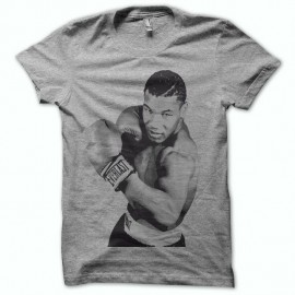 Shirt de boxe rare Mike Tyson gris pour homme et femme