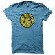 Shirt The Big Bang Theory sheldon 73 bleu pour homme et femme