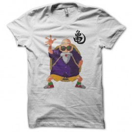 Shirt Tortue Géniale Jackie Chun dragon ball blanc pour homme et femme
