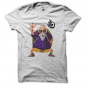 Shirt Tortue Géniale Jackie Chun dragon ball blanc pour homme et femme