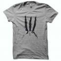 Shirt Wolverine griffes version artwork rare gris pour homme et femme