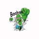 Shirt Homer simpson parodie hulk blanc pour homme et femme