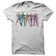 Shirt Chevaliers du Zodiaque Saint Seya personnages blanc pour homme et femme