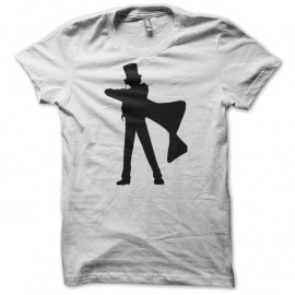 Shirt Detective Conan silhouette manga original blanc pour homme et femme