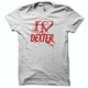 Shirt love DEXTER rouge/blanc pour homme et femme