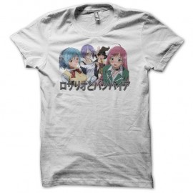 Shirt Rosario + Vampire Girls blanc pour homme et femme