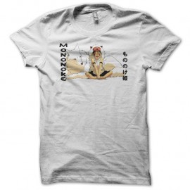 Shirt Princesse Mononoké loup blanc pour homme et femme