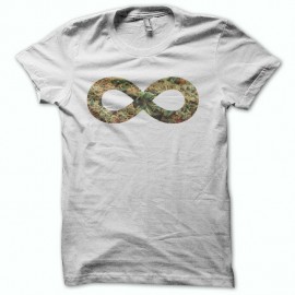 Shirt Marijuana infini original vert/blanc pour homme et femme