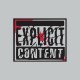 Shirt Explicit content gris pour homme et femme