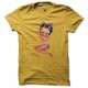 Shirt betty boop jaune pour homme et femme