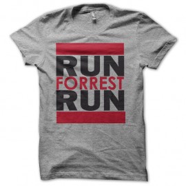 Shirt Forrest Gump Run forrest gump gris pour homme et femme