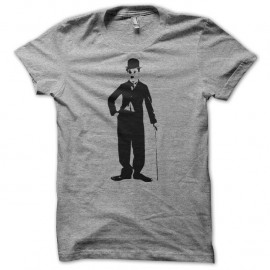 Shirt Charlie Chaplin gris pour homme et femme